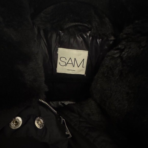 SAM. Women's Classic Black Puffer Jacket - Picture 7 of 10